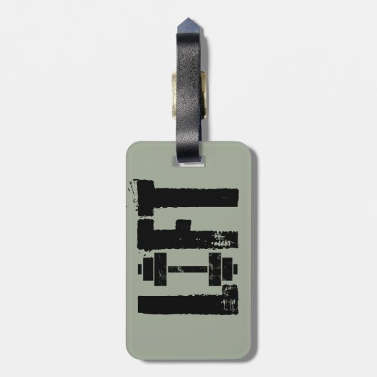 zwaartekracht LIFT Bagagelabel (Achterkant verticaal)