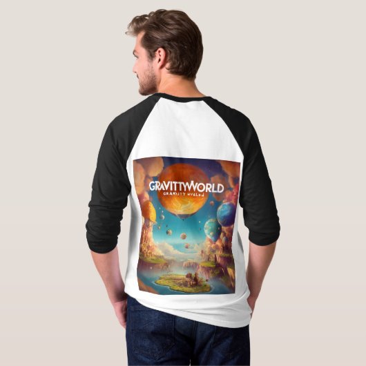 "Zwaartekracht omhelst" T-shirt (Achterkant volledig)
