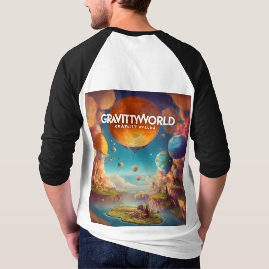 "Zwaartekracht omhelst" T-shirt (Achterkant)