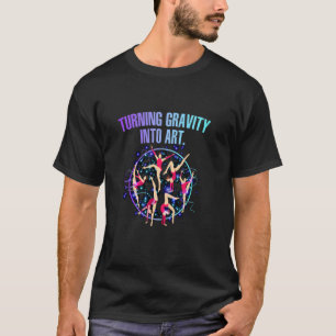 Zwaartekracht omzetten in Kunst Kunstenaar Ontwerp T-shirt