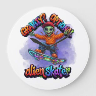 Zwaartekracht Optionele Alien Skater Zweefplank Ru Grote Klok