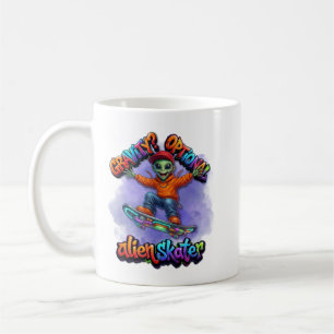 Zwaartekracht Optionele Alien Skater Zweefplank Ru Koffiemok