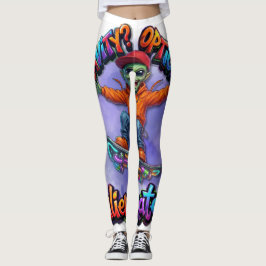 Zwaartekracht Optionele Alien Skater Zweefplank Ru Leggings