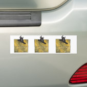 Zwaartekracht-Snowboarder Bumpersticker (Op auto)