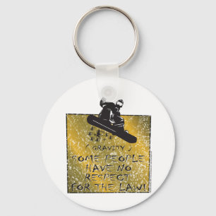 Zwaartekracht-Snowboarder Sleutelhanger