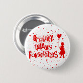 zwaartekracht speelt favorieten ronde button 5,7 cm (Voorkant /achterkant)