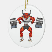 zwaartekracht - stier 2 keramisch ornament (Links)