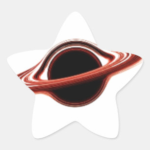 Zwaartekracht-stijl zwart gat Logo T-shirt Ster Sticker