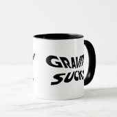 Zwaartekracht Sucks - Funny Physics Science Humor Mok (Voorkant rechts)