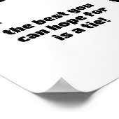 Zwaartekracht verliest nooit - Stijlontwerp met ro Poster (Hoek)