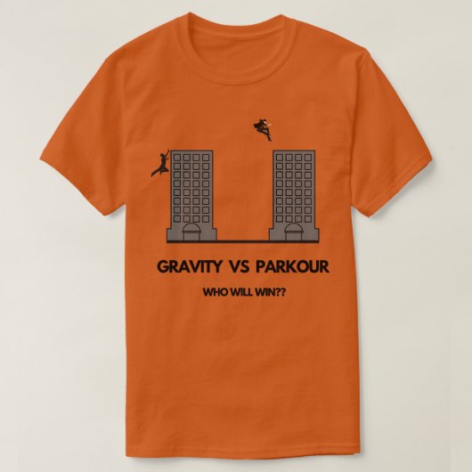 zwaartekracht Vs Parkour T-shirt (Design voorkant)
