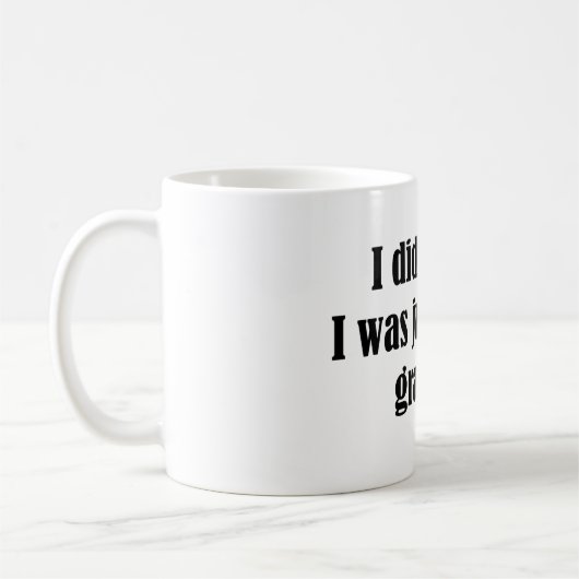 Zwaartekracht werkt koffiemok (Links)