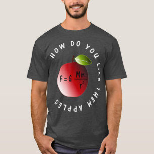 Zwaartekrachtfysica Newton-wet zoals hun appels T-shirt