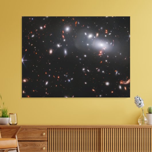 zwaartekrachtkoppeling | Galaxy Cluster RX J2129 | Canvas Afdruk (Insitu (Woonkamer))