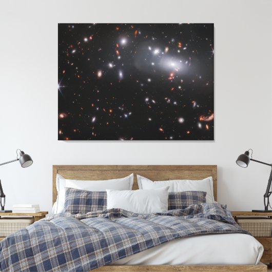 zwaartekrachtkoppeling | Galaxy Cluster RX J2129 | Canvas Afdruk (Insitu (Slaapkamer))