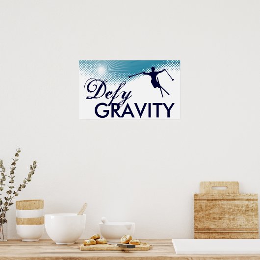 zwaartekrachtskising verstoren poster (Keuken)