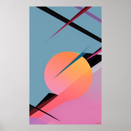 Zwaartekrachtstromen Poster (Voorkant)