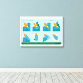 Zwadelen Canvas Afdruk (Insitu (Houten vloer))