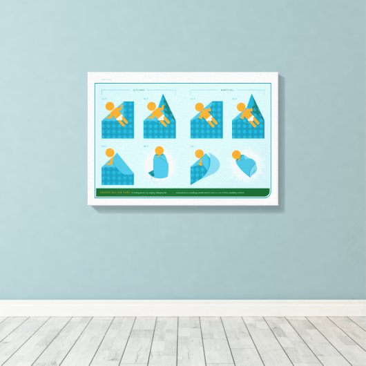 Zwadelen Canvas Afdruk (Insitu (Houten vloer))