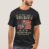 zwager trots leger militaire soldaat familie t-shirt (Voorkant)