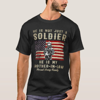 zwager trots leger militaire soldaat familie t-shirt