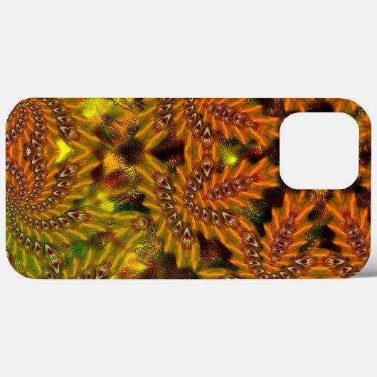 Zwak geelachtige kaleidoscoop boven abstract afbee Case-Mate iPhone case (Achterkant (horizontaal))