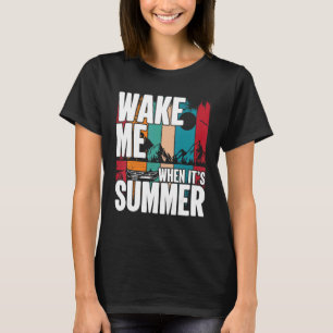 Zwak me als zijn zomerrecro-zonnebergboot t-shirt