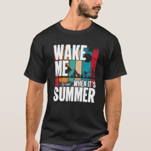 Zwak me als zijn zomerrecro-zonnebergboot t-shirt