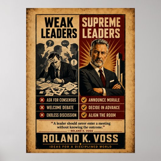 Zwakke Leiders vs Opperste Leiders Poster (Voorkant)