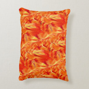 Zwakke textuur zeer satijn, veel roodachtig gouden accent kussen