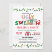 Zwakke trui kerstfeestdag huisopwarming kaart (Voorkant)