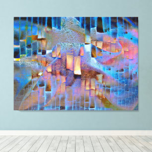 Zwakke Verbindingen Abstract ID885 Canvas Afdruk
