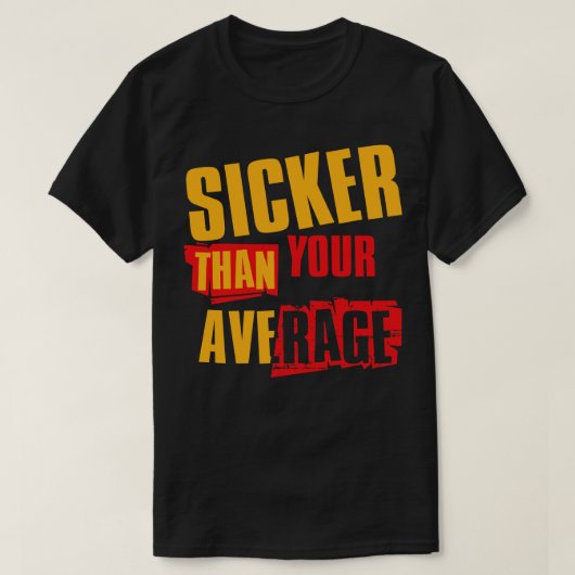 Zwakker dan je gemiddelde V4 T-shirt (Design voorkant)
