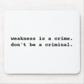 Zwakte Mousepad Muismat (Voorkant)