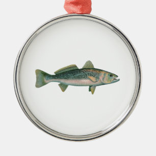 Zwakvis - Seatrout - Squeteague Metalen Ornament