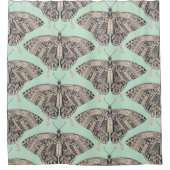 zwallowtail vlindermunt basalt douchegordijn (Voorkant)