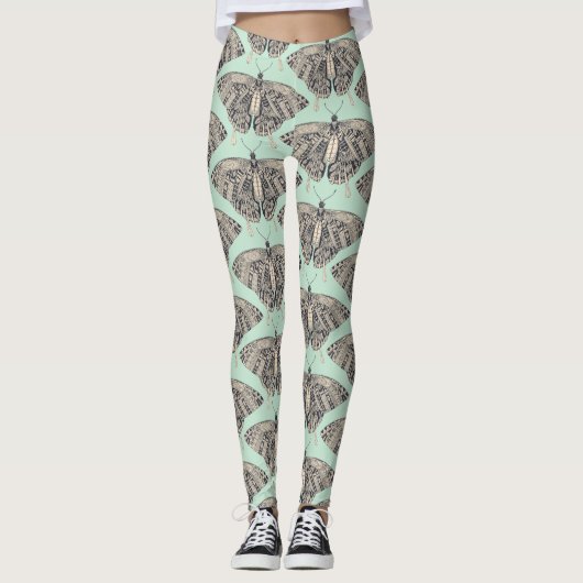 zwallowtail vlindermunt basalt leggings (Voorkant)