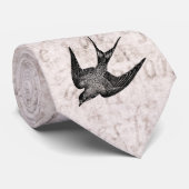 zwaluw Illustratie - Antiek vogel van 1800 Stropdas (Opgerold)