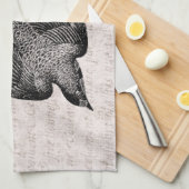 zwaluw Illustratie - Antiek vogel van 1800 Theedoek (Quarter Fold)