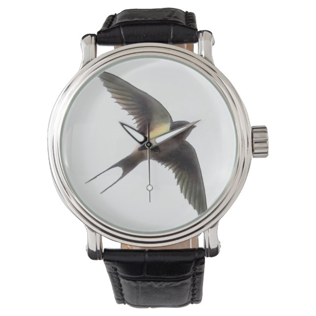 Zwaluw vogel kijken horloge (Voorkant)