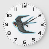 Zwaluw Vogel Vliegend Grote Klok (Voorkant)