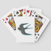 Zwaluw Vogel Vliegend Pokerkaarten (Achterkant)
