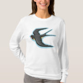 Zwaluw Vogel Vliegend T-shirt (Voorkant)