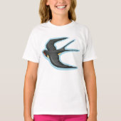 Zwaluw Vogel Vliegend T-shirt (Voorkant)
