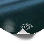 Zwaluw vogeltjes die op een lijn zitten in de have perfect poster (Hoek)