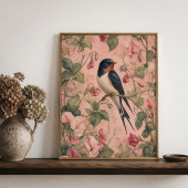 Zwaluw Zoete Erwt Chinoiserie Poster