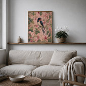 Zwaluw Zoete Erwt Chinoiserie Poster