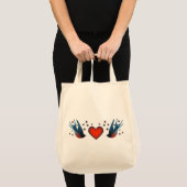 Zwaluwen en sterren tote bag (Voorkant (product))