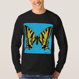 Zwaluwstaart (levendig) - Herenoverhemd met lange T-shirt