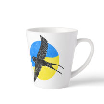 Zwaluwstaart op Blauw & Geel, Oekraïens ontwerp